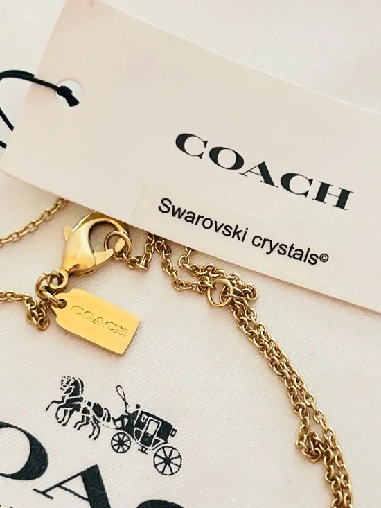 Coach Swarovski Crystal Necklace - Picture 8 of 11